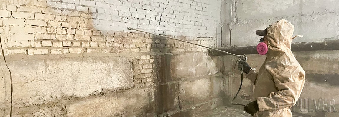 Механізована побілка стін у Києві