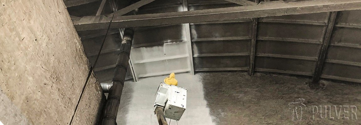 Механізована побілка цеху у Києві